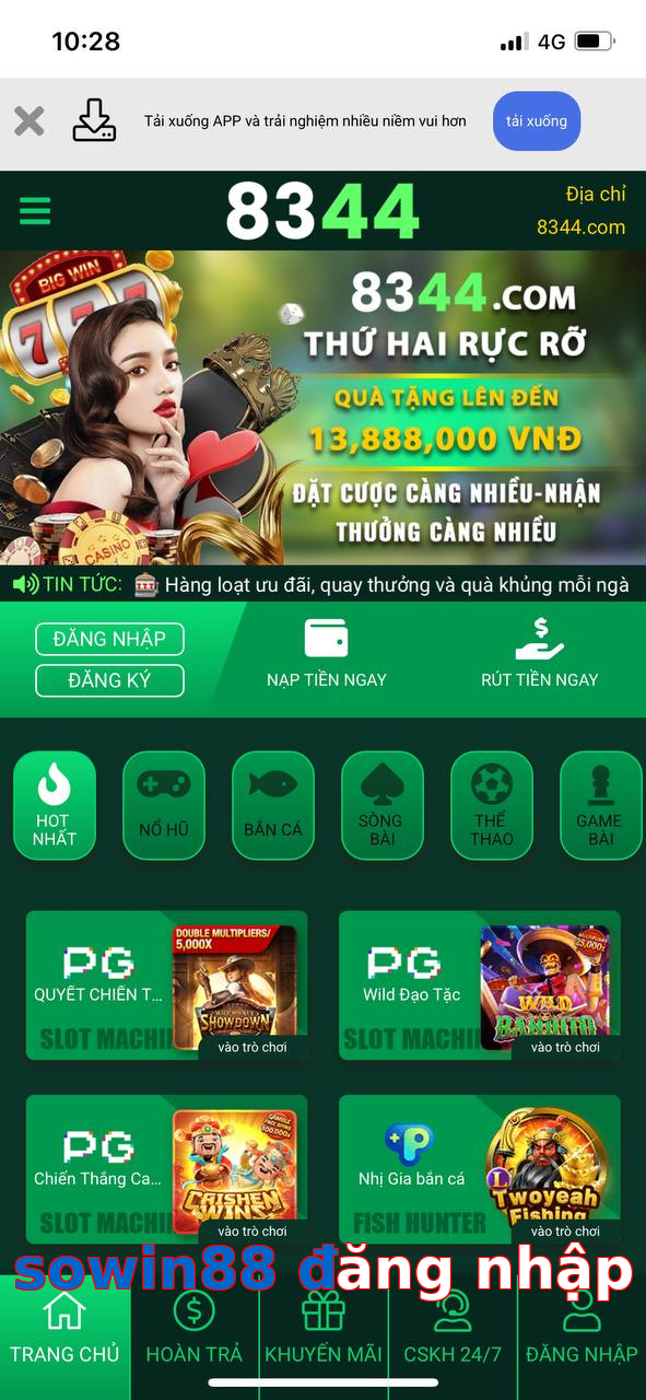 sowin88 đăng nhập